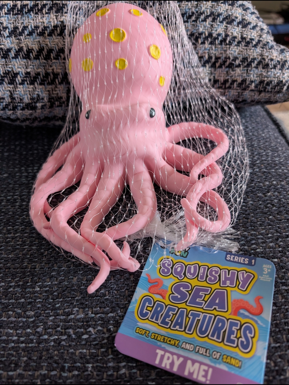 Jumbo Pink Octopus Squishy Sea Creature Toy